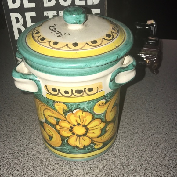 Other - Flowered ceramic canister